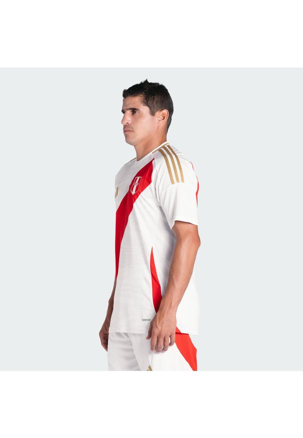 Adidas - Koszulka Peru 24 Home. Kolor: biały. Materiał: materiał