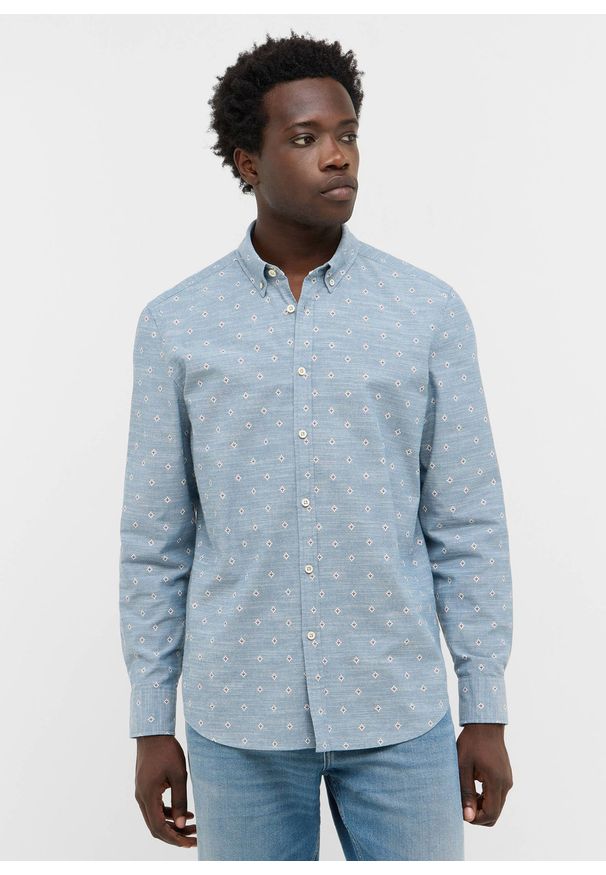Męska Koszula Mustang Style Elmore Ikat Light Chambray 1016948 12766