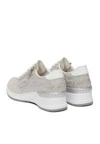 Rieker Sneakersy N4316-90 Srebrny. Kolor: srebrny. Materiał: materiał #3