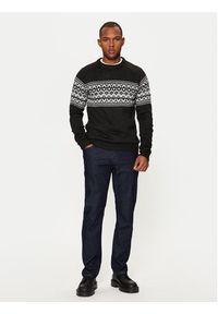 Brave Soul Sweter MK-517ERICKSON Czarny Regular Fit. Kolor: czarny. Materiał: syntetyk #5