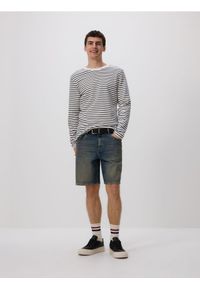 Reserved - Jeansowe szorty loose fit - indigo jeans. Materiał: jeans