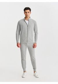 Pako Lorente - PAKO LORENTE - Szare spodnie dresowe. Okazja: na co dzień. Kolor: szary, niebieski. Materiał: dresówka. Wzór: gładki. Styl: casual #2