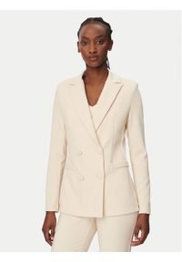 Rinascimento Marynarka CFC0128295003 Beżowy Slim Fit. Kolor: beżowy. Materiał: syntetyk #1