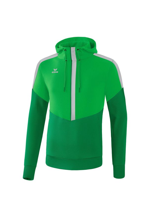 ERIMA - Dziecięca bluza z kapturem Erima Squad. Typ kołnierza: kaptur. Kolor: zielony. Sport: fitness, piłka ręczna