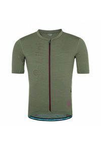 Koszulka kolarska Merino Kilpi Petrana. Kolor: zielony. Materiał: nylon. Sport: kolarstwo