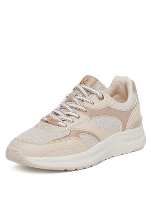 MEXX Sneakersy MI001014151W Beżowy. Kolor: beżowy. Materiał: skóra
