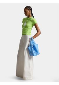 Polo Ralph Lauren T-Shirt 211A96259004 Zielony jasny Slim Fit. Typ kołnierza: polo. Kolor: zielony. Materiał: bawełna #2