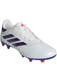 Adidas - Buty piłkarskie adidas Copa Pure 2 League Fg IG6408 białe. Zapięcie: sznurówki. Kolor: biały. Materiał: materiał, skóra, syntetyk. Szerokość cholewki: normalna. Sport: piłka nożna