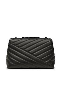 Tory Burch Torebka Kira Chevron Powder 90856 Czarny. Kolor: czarny. Materiał: skórzane #4