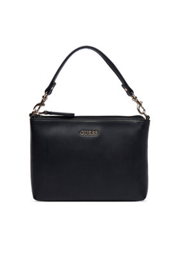 Guess Torebka Letty Mini HWPG99 11750 Czarny. Kolor: czarny. Materiał: skórzane