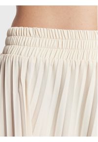 Gina Tricot Spódnica plisowana 17695 Beżowy Regular Fit. Kolor: beżowy. Materiał: syntetyk #4