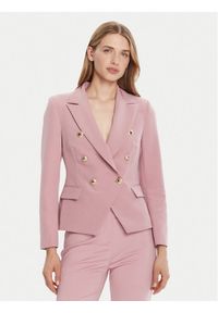 Rinascimento Marynarka CFC0126227003 Różowy Slim Fit. Kolor: różowy. Materiał: syntetyk