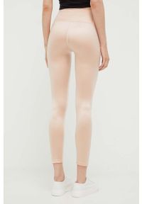 Emporio Armani Underwear legginsy damskie kolor różowy z nadrukiem. Kolor: różowy. Materiał: dzianina. Wzór: nadruk #3