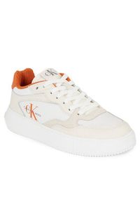 Calvin Klein Jeans Sneakersy Chunky Cupsole Coui Lth Mix YW0YW01171 Biały. Kolor: biały #2