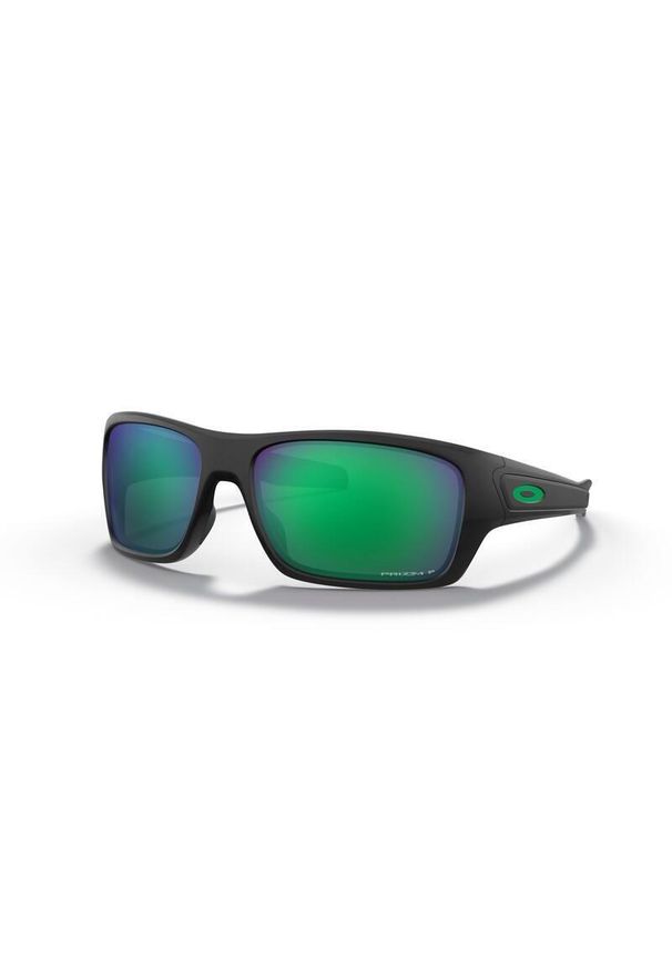 Polaryzacyjne okulary przeciwsłoneczne szklane Oakley Turbine Prizm. Kolor: czarny, zielony, wielokolorowy. Sport: turystyka piesza