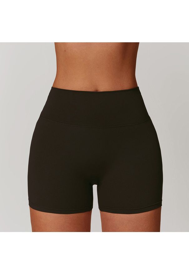 Intica - Spodenki sportowe modelujące z elastycznym pasem do treningu i biegania Essence. Kolor: szary. Materiał: materiał. Sport: fitness