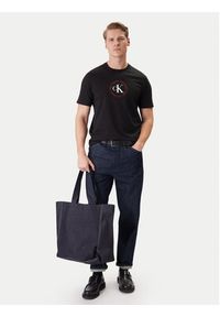 Calvin Klein Jeans T-Shirt Word Circle Graphic LV14RE816G Czarny Regular Fit. Kolor: czarny. Materiał: bawełna #3