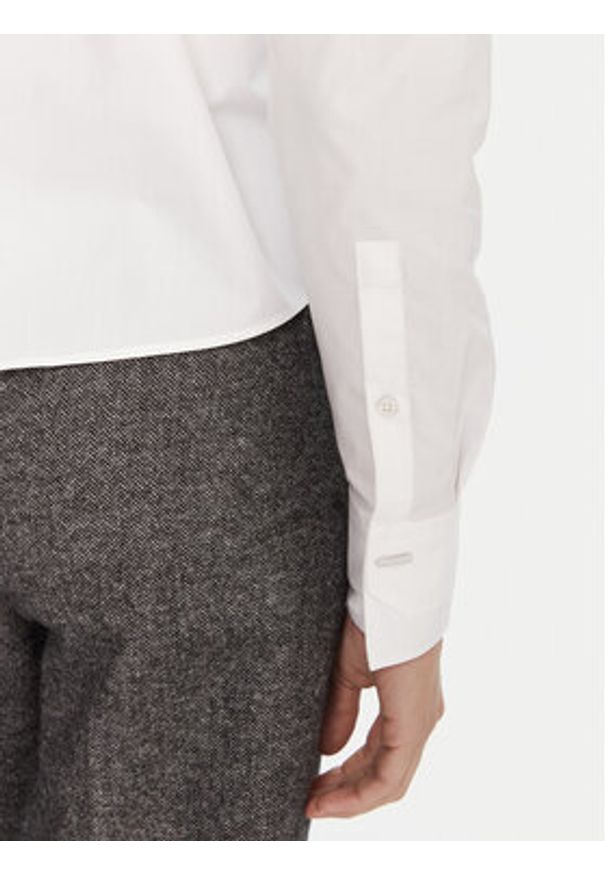 BOSS Koszula Bertyna 50543684 Biały Regular Fit. Kolor: biały. Materiał: bawełna