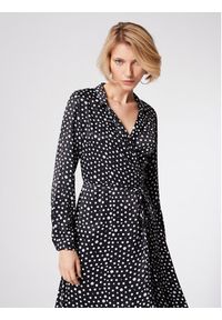 Simple Sukienka koszulowa SUD514-03 Czarny Regular Fit. Kolor: czarny. Materiał: wiskoza. Typ sukienki: koszulowe
