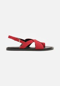 Born2be - Czerwone Sandały Vices w Stylu Japonek Melavella. Okazja: na co dzień. Zapięcie: sprzączka. Kolor: czerwony. Sezon: lato. Styl: casual #6