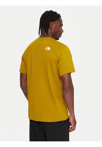 The North Face T-Shirt Simple Dome NF0A87NG Żółty Regular Fit. Kolor: żółty. Materiał: bawełna #4