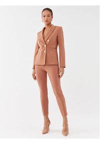 Pinko Spodnie materiałowe Bello 100155 A15M Brązowy Regular Fit. Kolor: brązowy. Materiał: wiskoza