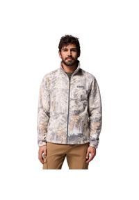 columbia - Polar turystyczny męski Steens Mountain Printed Jacket. Kolor: szary. Materiał: poliester. Sport: turystyka piesza