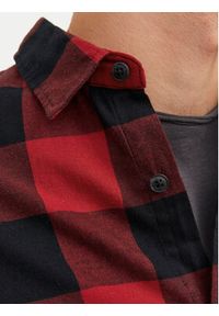 Jack & Jones Koszula Gingham 12181602 Czerwony Slim Fit. Kolor: czerwony. Materiał: bawełna #4
