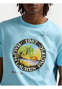 Polo Ralph Lauren T-Shirt 710958253001 Błękitny Classic Fit. Typ kołnierza: polo. Kolor: niebieski. Materiał: bawełna #4