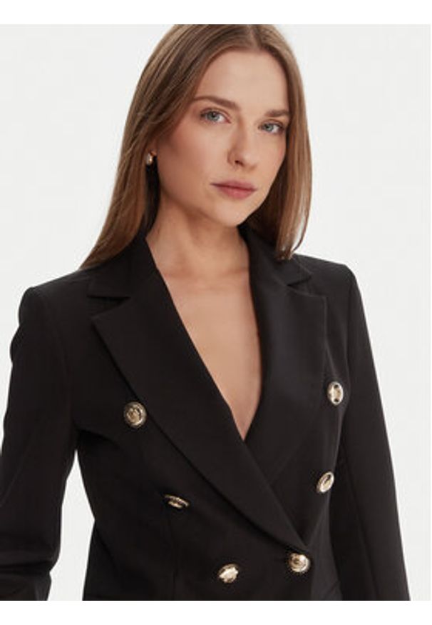 Maryley Marynarka 25IB139/43NE Czarny Regular Fit. Kolor: czarny. Materiał: syntetyk