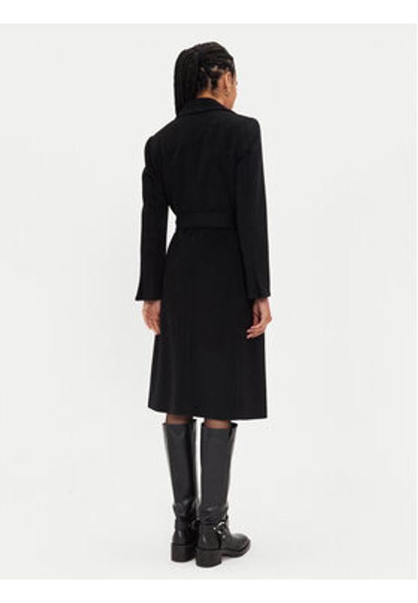 MAX&Co. Płaszcz wełniany Runaway 2428016024200 Czarny Regular Fit. Kolor: czarny. Materiał: wełna