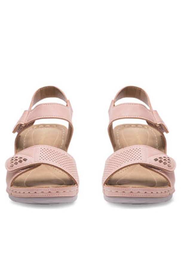 Clara Barson Sandały WYL0510-23 Różowy. Kolor: różowy. Materiał: skóra