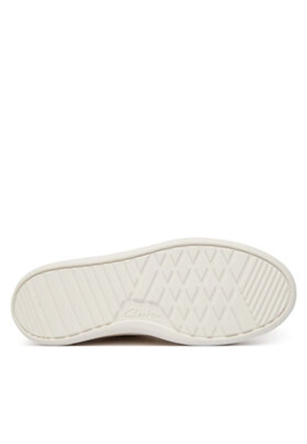 Clarks Sneakersy Hollyrose Zip 26185916 Złoty. Kolor: złoty. Materiał: skóra
