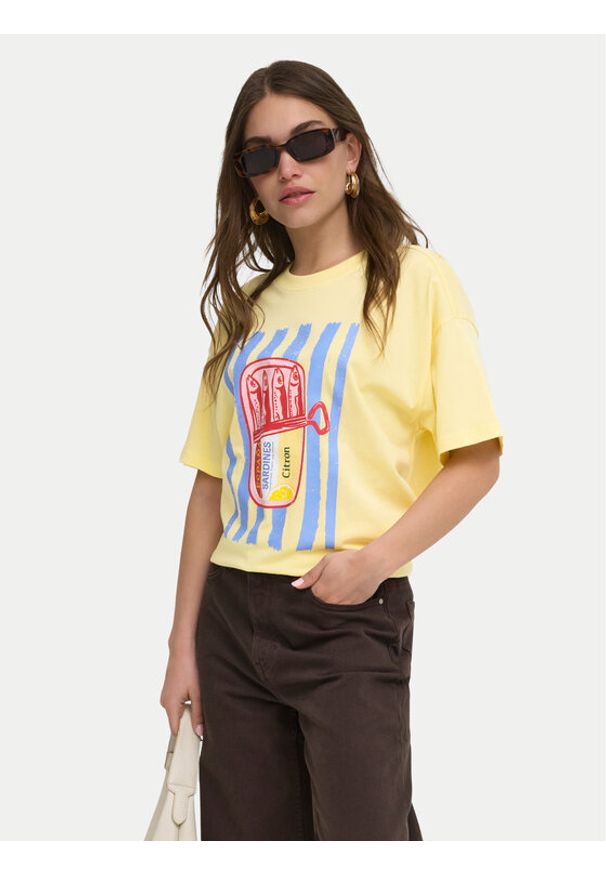 only - ONLY T-Shirt Vivvi 15346761 Czarny Regular Fit. Kolor: czarny. Materiał: bawełna