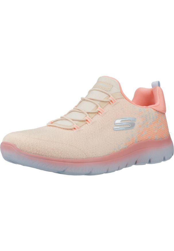 skechers - Buty SKECHERS SUMMITS MORNING GLOW Pomarańczowy. Kolor: pomarańczowy. Materiał: tkanina. Styl: sportowy