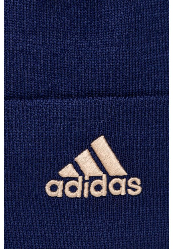 Adidas - adidas - Czapka. Kolor: niebieski. Materiał: dzianina