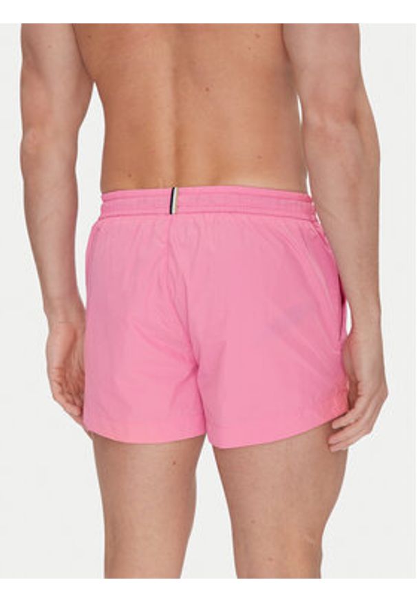 BOSS Szorty kąpielowe Mooneye 50469280 Różowy Regular Fit. Kolor: różowy. Materiał: syntetyk