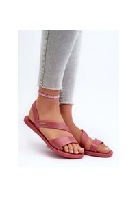 Sandały Damskie Z Brokatem 82429 Ipanema Vibe Sandal Fem Różowe. Okazja: na plażę, na spacer. Kolor: różowy #11