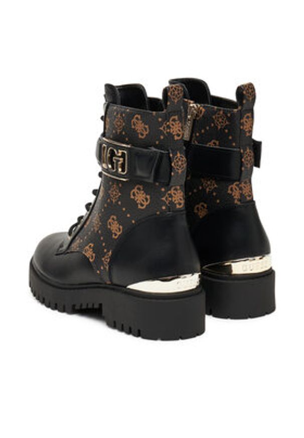 Guess Trapery FLTORA FAL10 Czarny. Kolor: czarny. Materiał: skóra