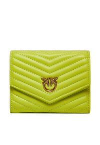 Pinko Duży Portfel Damski Compact Wallet M AI 23-24 PCPL 100881 A0GK Zielony. Kolor: zielony. Materiał: skóra