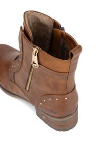 Mustang Trzewiki 1229-522 BIG Brązowy. Kolor: brązowy. Materiał: materiał #7