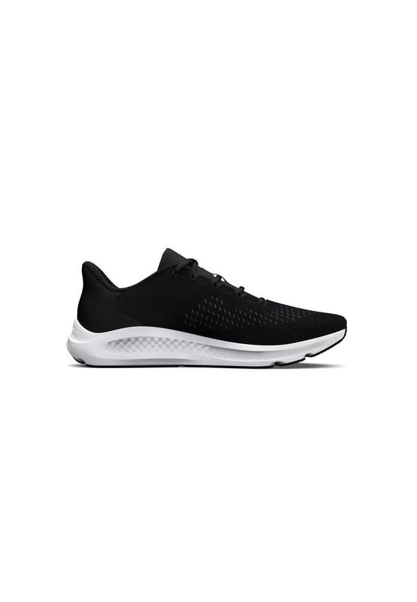Buty do chodzenia męskie Under Armour Charged Pursuit 3 Bl. Zapięcie: sznurówki. Kolor: biały, wielokolorowy, czarny. Materiał: materiał, syntetyk, tkanina. Szerokość cholewki: normalna. Sport: turystyka piesza