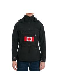 CANADIAN PEAK - Kurtka turystyczna damska Canadian Peak Toka. Kolor: czarny. Materiał: elastan, poliester. Sport: turystyka piesza