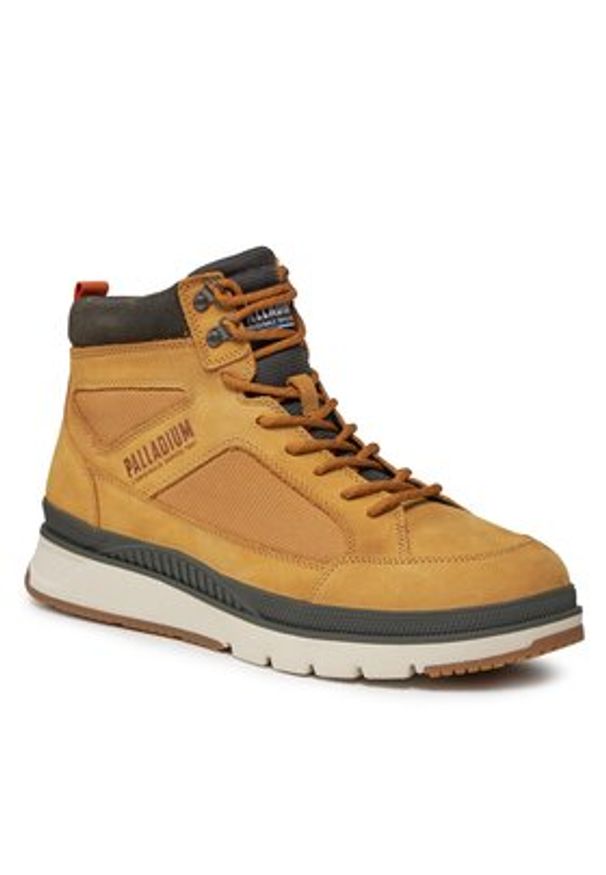 Palladium Sneakersy Pallasider Mid Cuff 08878-203-M Brązowy. Kolor: brązowy. Materiał: skóra