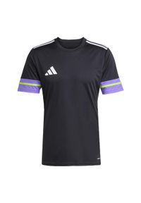 Adidas - Koszulka Squadra 25. Kolor: fioletowy, zielony, wielokolorowy, czarny. Materiał: materiał. Sport: piłka nożna