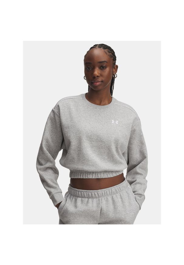 Bluza Under Armour Rival Fleece Piped Crew. Kolor: szary. Sport: fitness