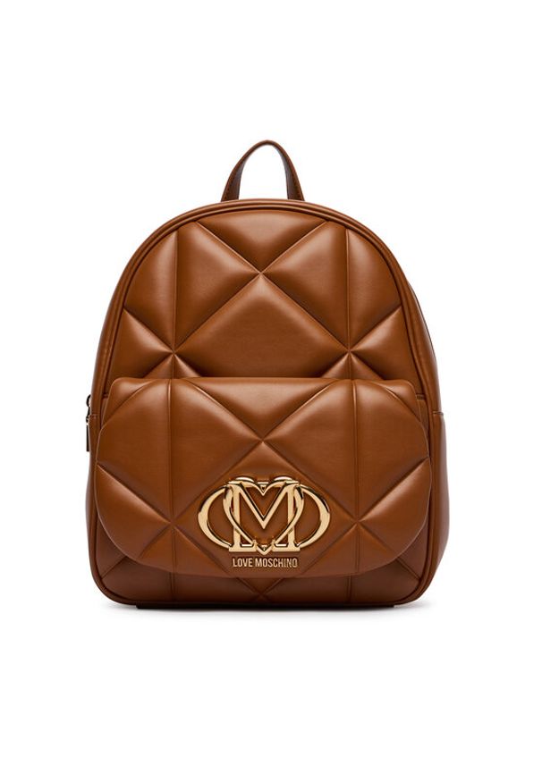 Love Moschino - LOVE MOSCHINO Plecak JC4037PP0OLC0200 Brązowy. Kolor: brązowy. Materiał: skóra
