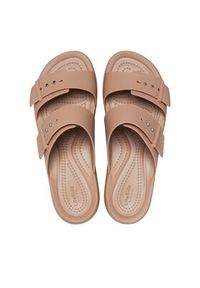 Crocs Klapki Brooklyn Low Wedge Sandal W 207431 Beżowy. Kolor: beżowy