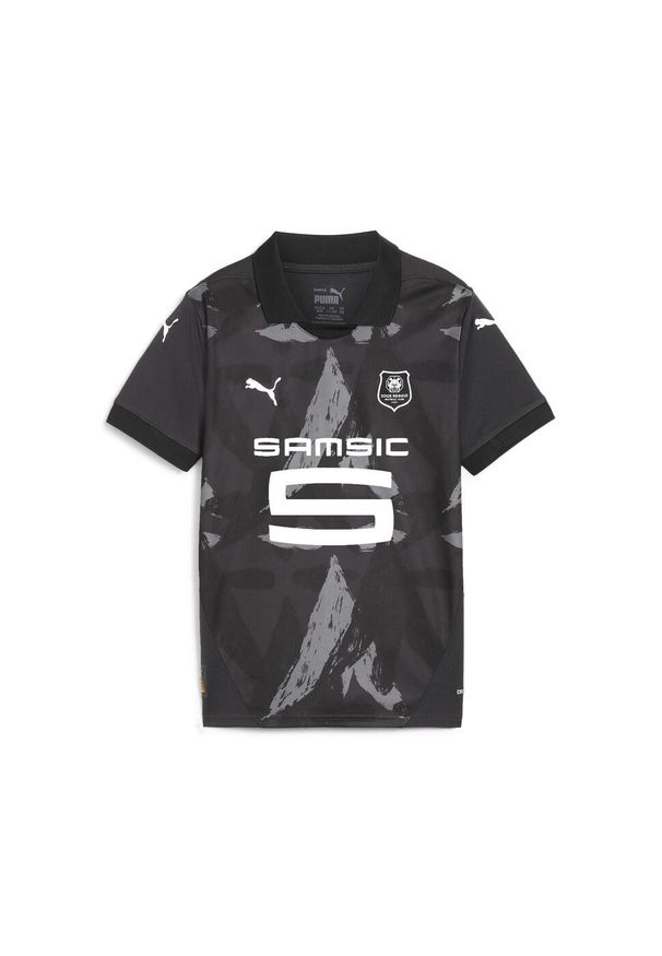 Puma - Trykot trzeci dziecięcy Stade Rennais FC 2024/25. Kolor: biały, wielokolorowy, czarny, szary