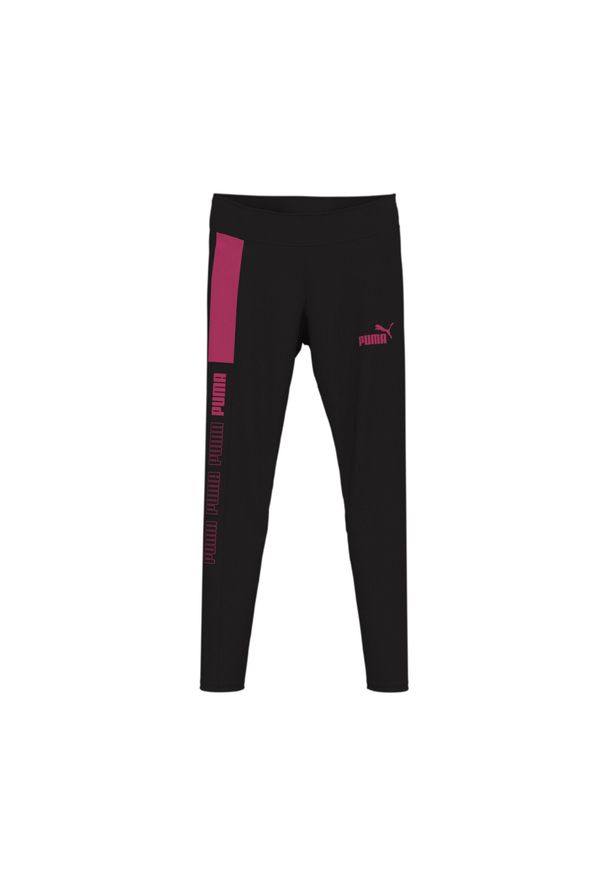 Puma - Damskie legginsy Around the Block PUMA Black Garnet Rose Pink. Kolor: różowy, czarny, wielokolorowy